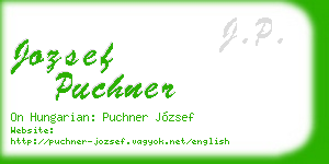 jozsef puchner business card