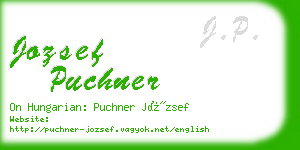 jozsef puchner business card